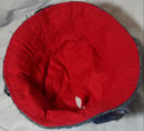 Image 3 of Tasty Raw Edge Denim “Waisted Inferno” Bucket Hat