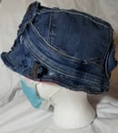 Image 4 of Tasty Raw Edge Denim “Waisted Inferno” Bucket Hat