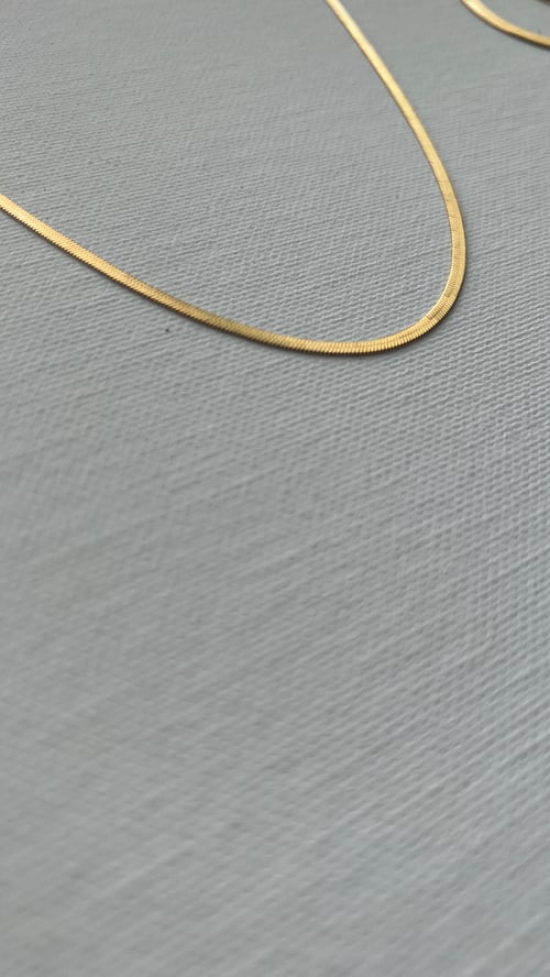 Image of SAY SO • Thin Herringbone Necklace