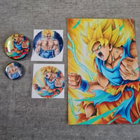 Image 1 of Majin Vegeta & Goku SSJ2 Set