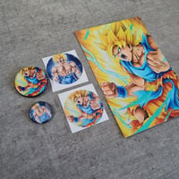 Image 4 of Majin Vegeta & Goku SSJ2 Set