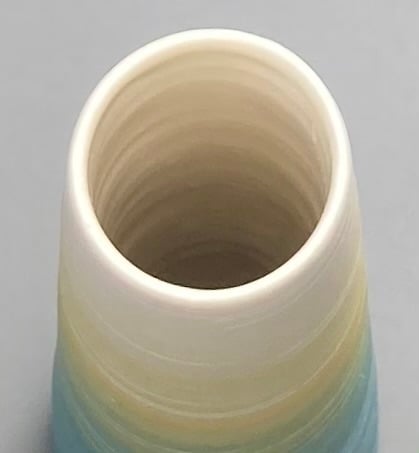 Image of TURQUOISE AURORA STEM VASE