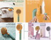 PRE-ORDER Pumpkin Cat Brush Comb For Pet Grooming Removes Loose Underlayers Tangled Hair