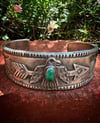 WL&A Heavy Ingot Early Style Royston Thunderbird Cuff - Size 7.5"