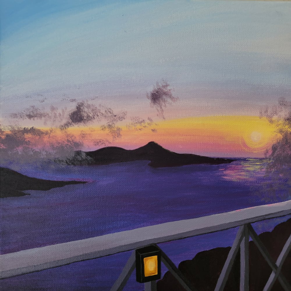 Sunset over the Caldrea