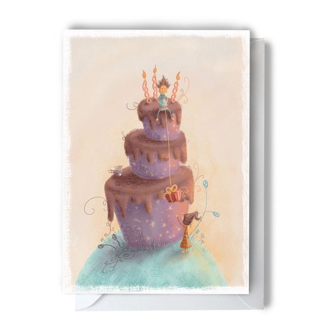Birthday Cake Greeting Card