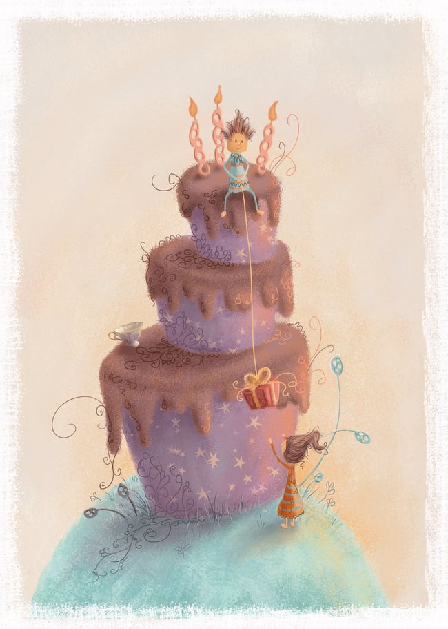 Birthday Cake Greeting Card