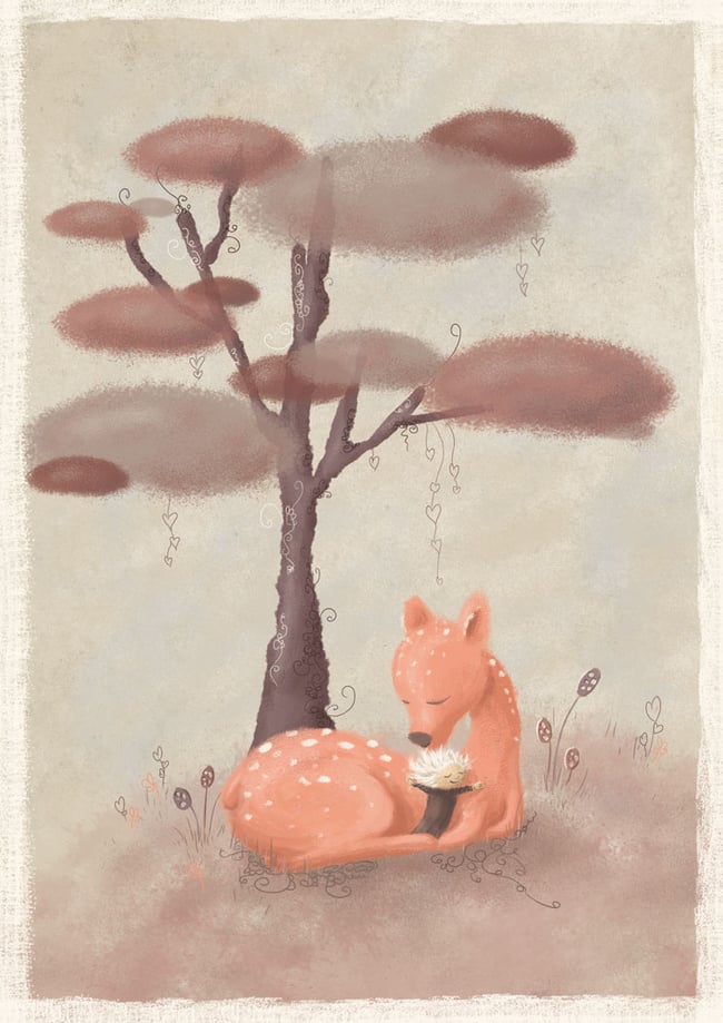 'Hugs' Greeting Card