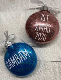 Image 2 of CUSTOM Pet or Baby First Christmas Ornament 