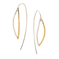 Almond Thread Through Earrings