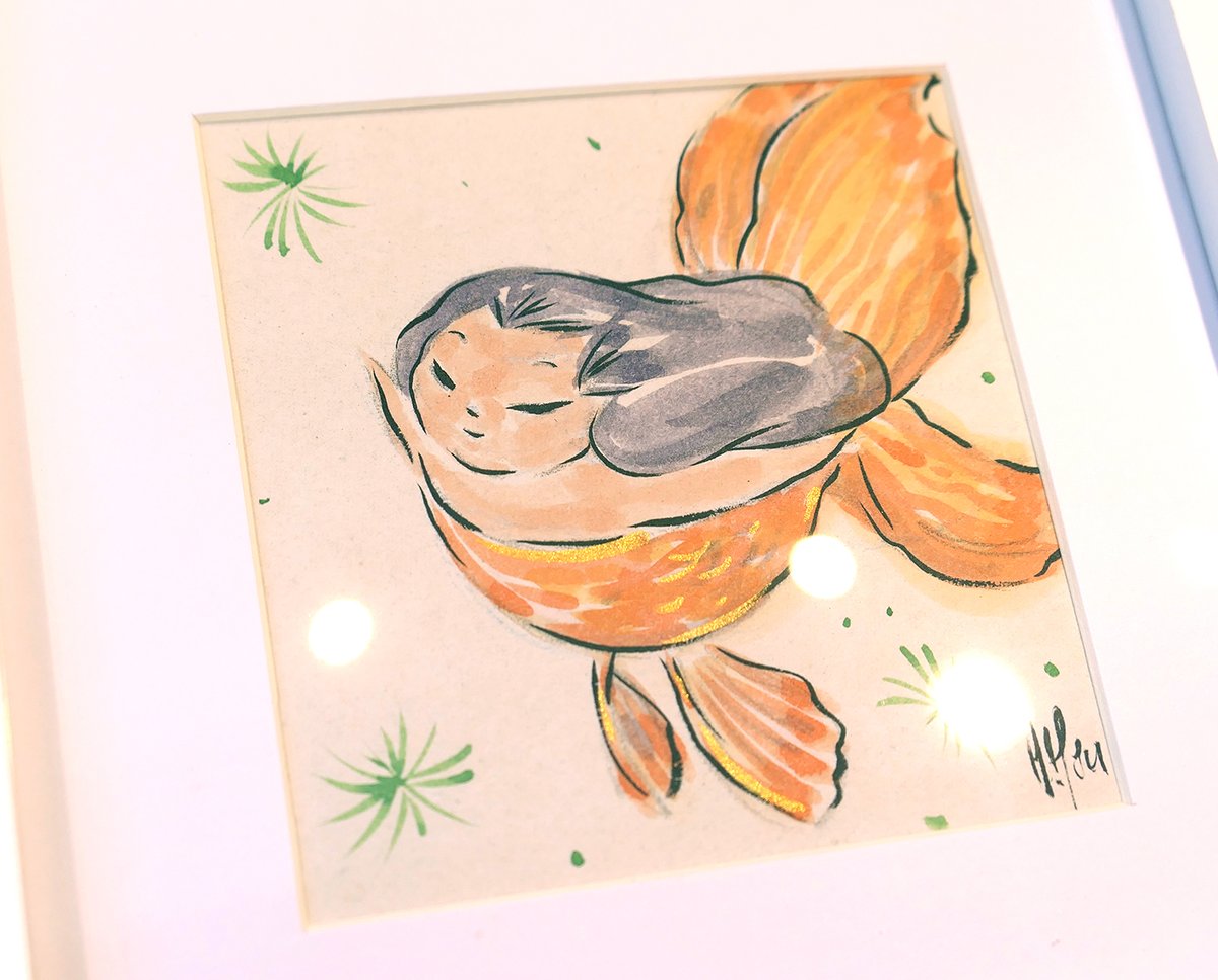 "Goldfish Mermaid - Belle" 1/1 Painting