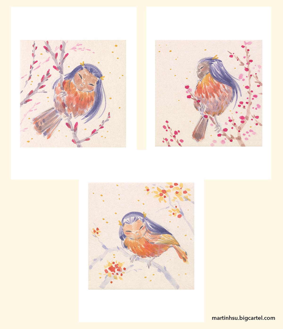 Little Birds | 3-Pack 5 x 7" Prints / Genie Exclusive