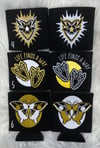 Gold and White Koozies (SET OF 2)