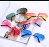 Aesthetic Glasses for Women Festival Party Heart Sunglasse Eye Glasses