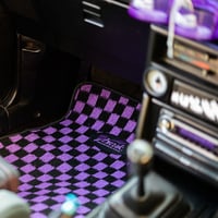 Image 2 of Purple Checker Floor Mats