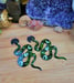 Image of Celestial Green Snake Earrings (Titanium hooks)