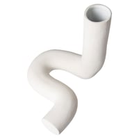 Image 1 of Ceramic Twisted Vase Matt White by HKliving