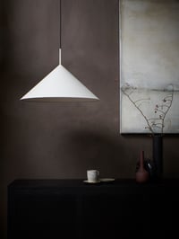 Image 2 of Metal Triangle Pendant Lamp L Matt - Warm Grey by HKliving