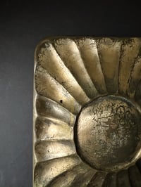 Image 3 of Large Bronze Door Handle with Raised Sunburst