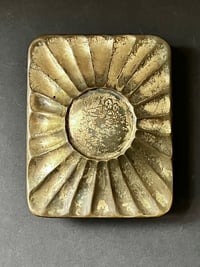 Image 1 of Large Bronze Door Handle with Raised Sunburst