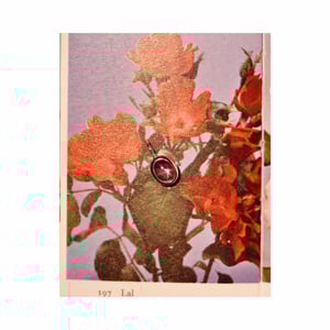 Image of Vietnam Red Star Ruby oval shape cabochon cut silver necklace