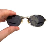 Image 2 of Vintage Oakley Wire Frame Sunglasses - Black Iridium 