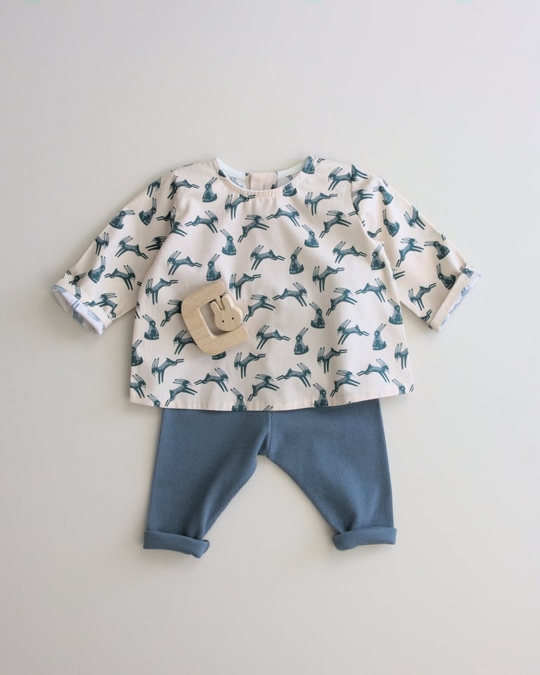 BLOUSE EMILE lapins Image 3