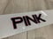 Image of 60MM 3D GEL PLATE - PINK OUTLINE -METRO FONT