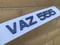 Image of 60MM 3D GEL PLATE - BLUE OUTLINE -METRO FONT