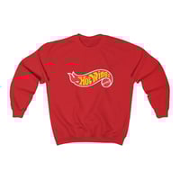 Image 3 of Hot Wings Unisex Heavy Blend Crewneck Sweatshirt