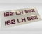 Image of 50MM 3D GEL PLATE - PINK OUTLINE -METRO FONT