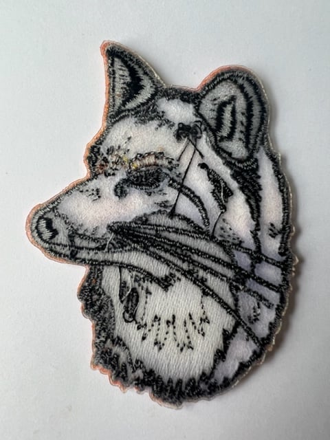 Image of Fox Sketch Iron-On Fabric Patch