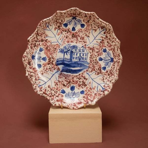 Image of Oak & Tulip - Cobalt & Manganese - Romantic Plate