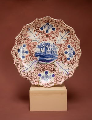 Image of Oak & Tulip - Cobalt & Manganese - Romantic Plate