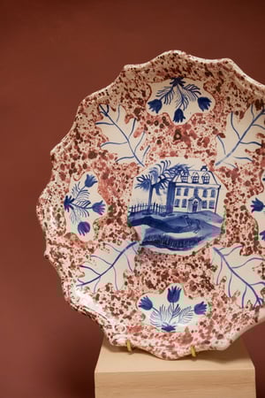 Image of Oak & Tulip - Cobalt & Manganese - Romantic Plate