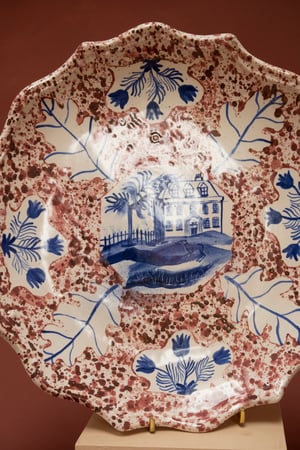 Image of Oak & Tulip - Cobalt & Manganese - Romantic Plate