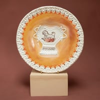 Image 1 of Romantic Vase Plate - Silver Lustre - Lion