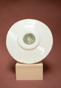 Image 3 of Romantic Vase Plate - Silver Lustre - Lion