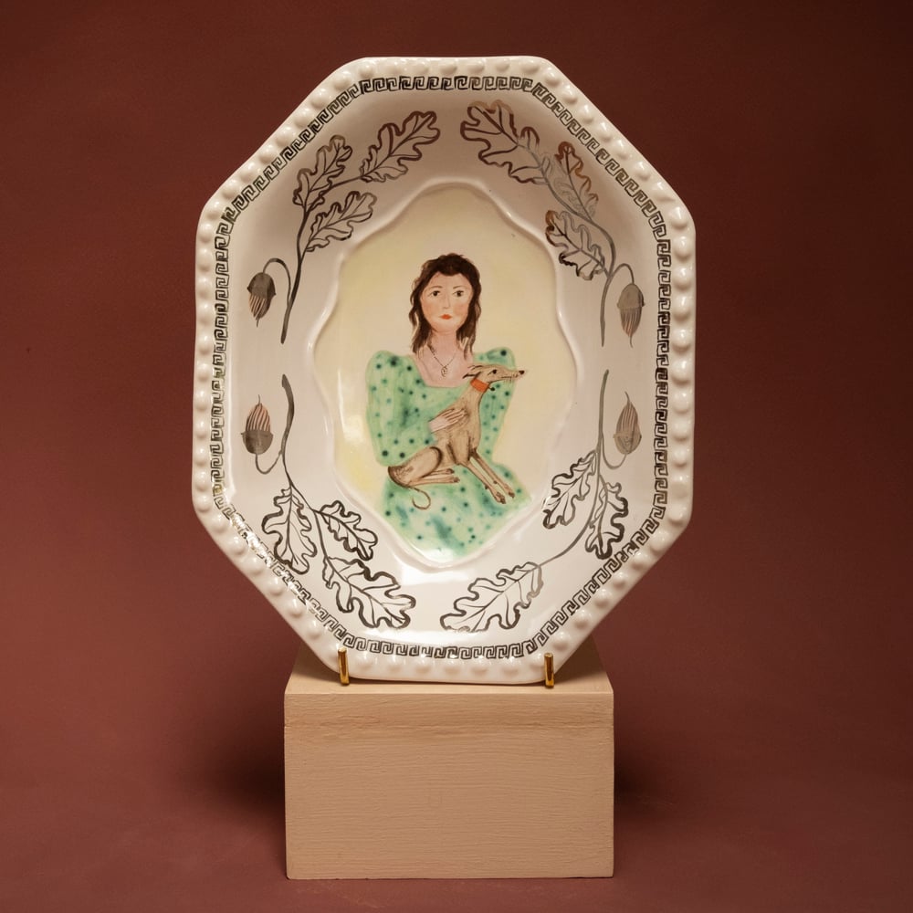 Image of Sighthound Companion - Silver Lustre - Romantic Bowl