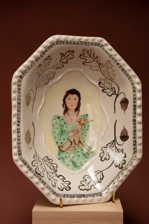 Image of Sighthound Companion - Silver Lustre - Romantic Bowl