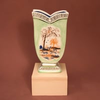 Image 2 of Roaming Whippets - Silver Lustre - Romantic Vase