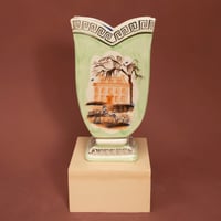 Image 1 of Roaming Whippets - Silver Lustre - Romantic Vase