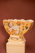 Lions & Tulips - Silver Lustre - Romantic Vase
