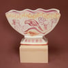 Pink Lustre Birds - Romantic Vase