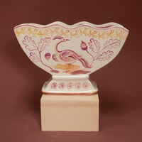 Image 2 of Pink Lustre Birds - Romantic Vase