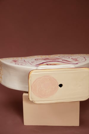 Image of Pink Lustre Birds - Romantic Vase