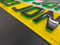 Image of 50MM 3D GEL PLATE - GREEN OUTLINE -METRO FONT