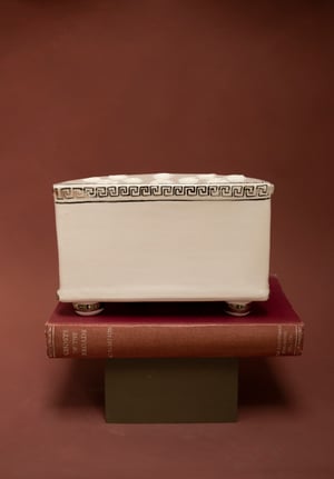 Image of Rural life - Silver Lustre - Romantic Demi-lune Vase I