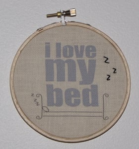 Image of i love my bed!