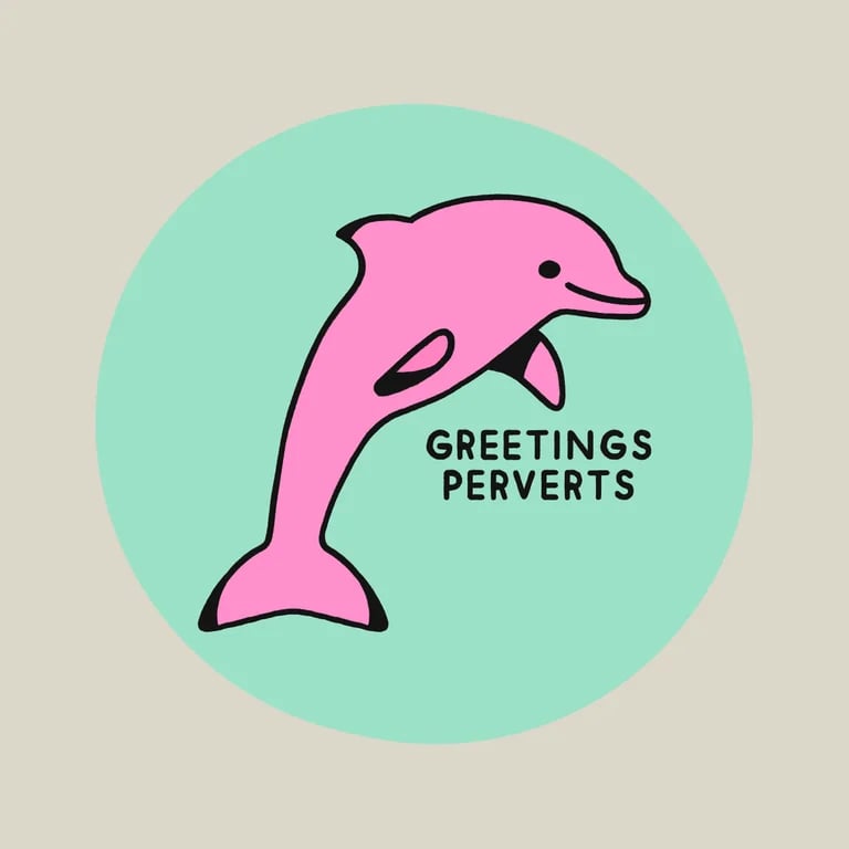 “Greetings Perverts” Tote extras!!